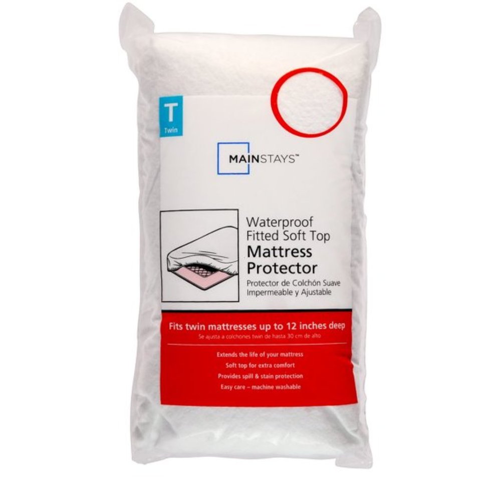 Twin Size Fitted Soft Top Waterproof mattress protector